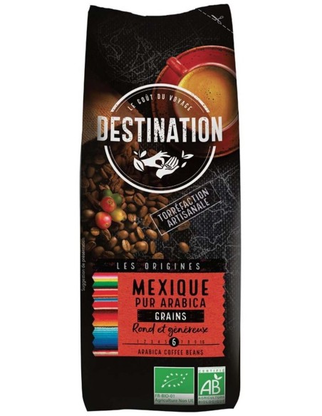 Cafe Mexico 100% Arabica Grano 250Gr. Bio de Destination