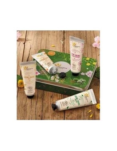 Cofre Verde Cuarteto De Cremas De Manos 4Uds. de Fleurance Nature