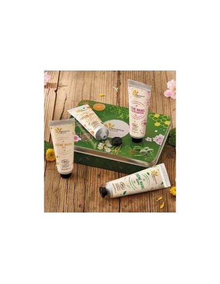 Cofre Verde Cuarteto De Cremas De Manos 4Uds. de Fleurance Nature