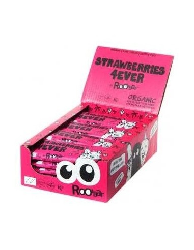Barritas Strawberry 4 Ever Bio 30Gr. de Roo´Bar