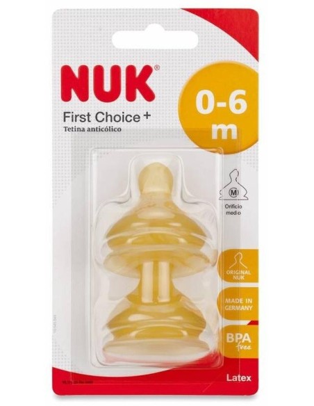 Tetina Fc+ 0-6 M Latex 2Ud. de Nuk