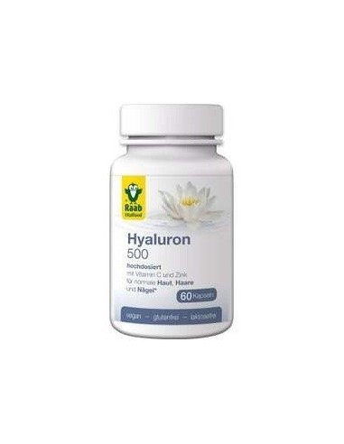 Hyaluron 500Mg 60Cap. Sg Vegan de Raab Vitalfood