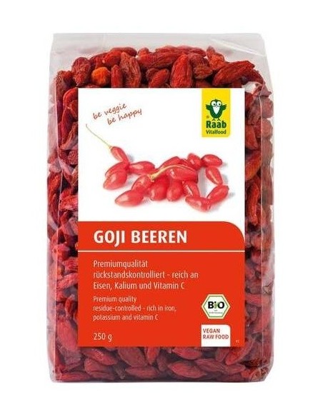 Goji Bayas 250 Gramos Bio Sg Vegan Raab Vitalfood