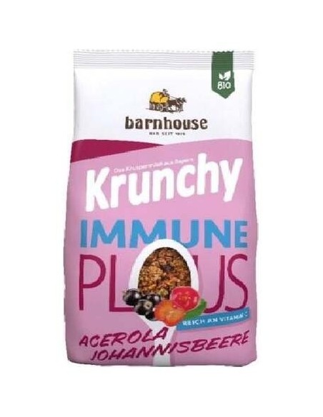 Muesli Krunchy Immune Plus Grosella  325 Gr Bio de Barnhouse