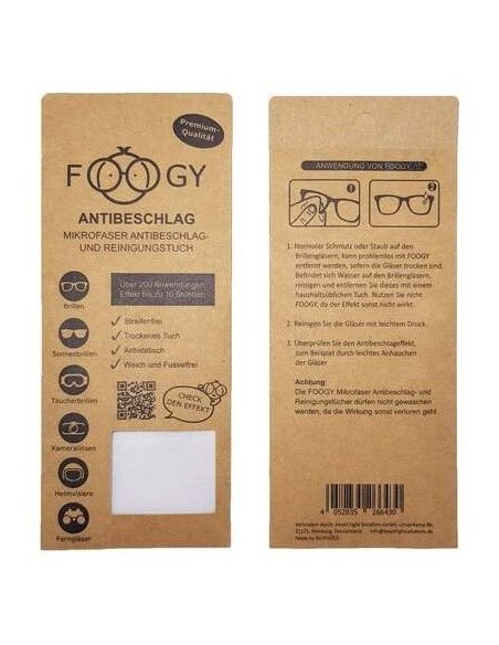 Foogy Gamuza Limpiadora Anti-Vaho 1Ud.** de Foogy