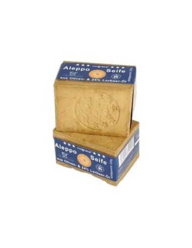 Jabon En Pastilla Alepo 24%+Laurel 200Gr. Bio de Savon Du Midi