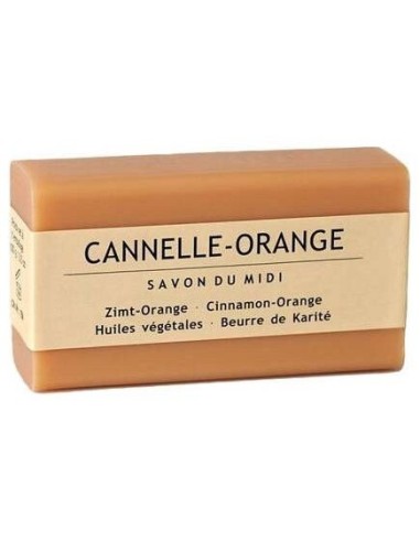 Jabon En Pastilla De Canela Y Naranja 100Gr. Bio de Savon Du Midi