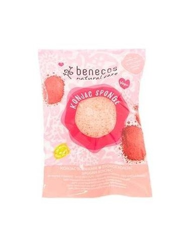 Esponja Konjac Arcilla Roja Pieles Delicadas Vegan de Benecos