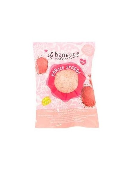 Esponja Konjac Arcilla Roja Pieles Delicadas Vegan de Benecos