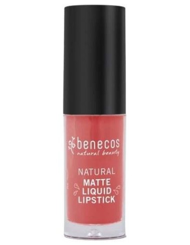 Barra Mate de Labios Líquida Coral Kiss, 5ml de Benecos