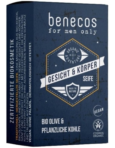 Jabon Solido For Men 75Gr. Vegano de Benecos