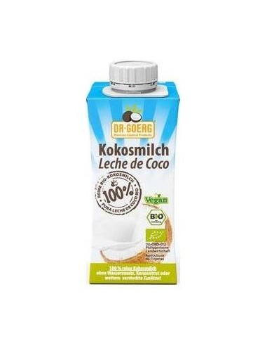 Leche De Coco Para Cocinar 200Ml. Bio de Dr. Goerg