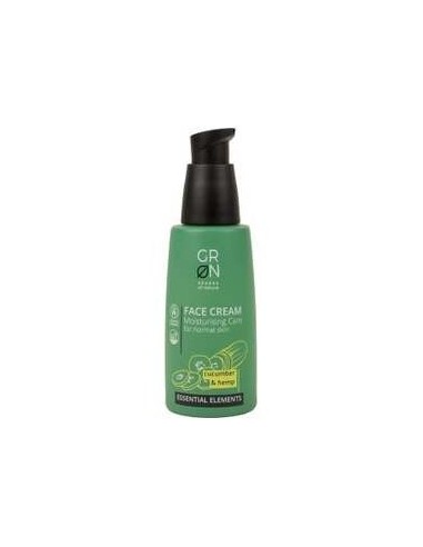 Crema Hidratante Piel Normal Karité Pepino y Cáñamo,50ml Essential Elements de Grn