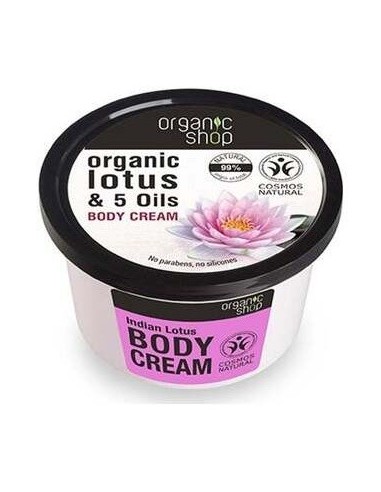 Crema Corporal Calmante Loto-5 Aceites 250Ml. de Organic Shop