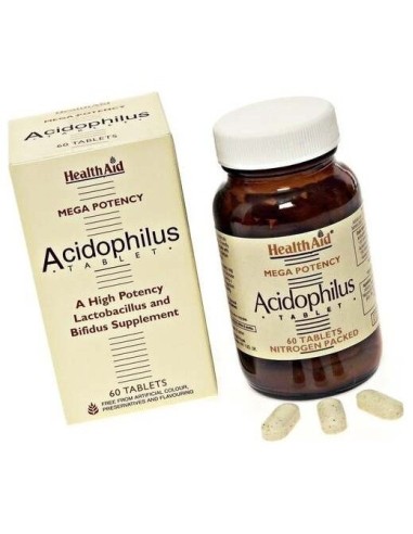 Acidophilus Con Fos   60 Comp de Health Aid