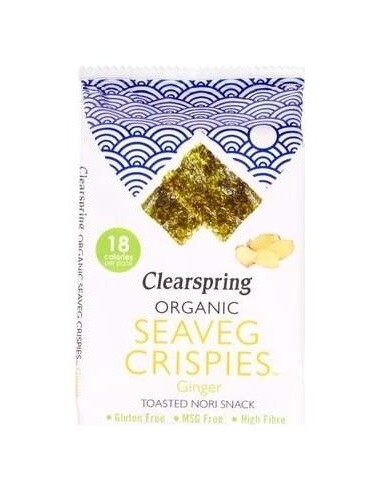 Snack Alga Nori Con Jengibre 4 G de Clearspring