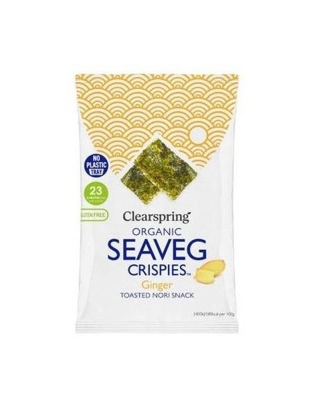 Snack Alga Nori Con Jengibre 4 G de Clearspring