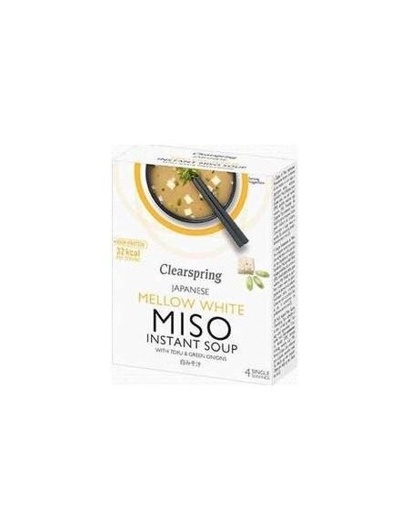Sopa Miso Blanco/Tofu 4x10 g  de Clearspring