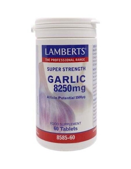 Ajo 8250 mg (Potencial de Alicina 5500 µg) de Lamberts