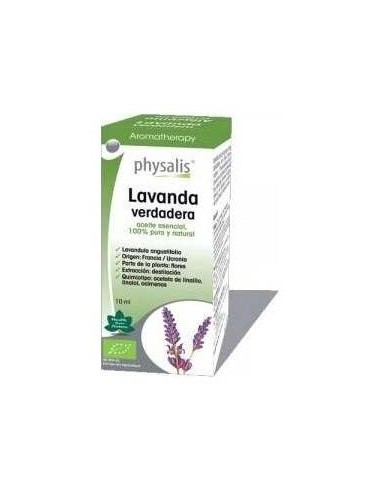 Esencia Lavanda Verdadera 10Ml. Bio de Physalis