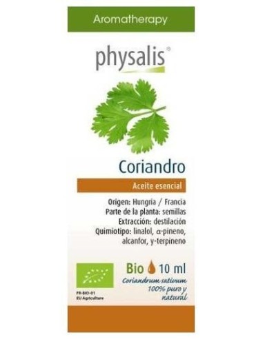 Coriandro Aceite Esencial 10Ml. Bio de Physalis