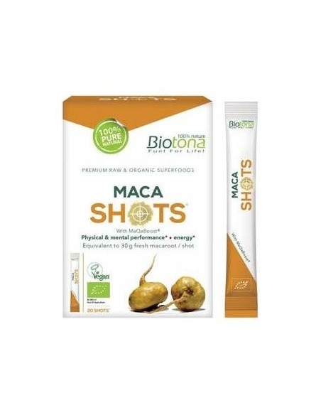 Maca Raw 20Shots. Bio Sg Vegan**** de Biotona