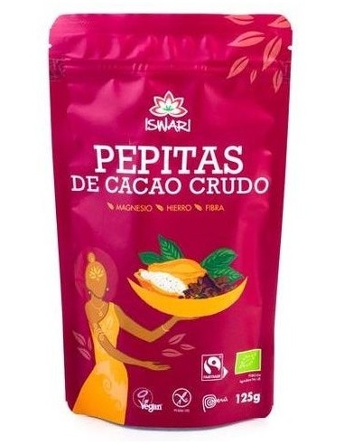 Pepitas De Cacao Superalimento 125Gr. Bio de Iswari