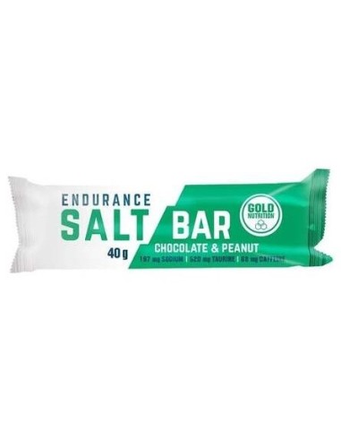 Endurance Salt Bar Choco-Cacahuete 15Ud. de Gold Nutrition