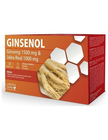 Ginsenol 20Amp. de Dietmed