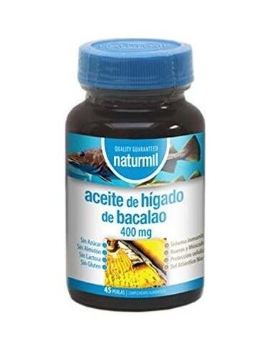 Aceite De Higado De Bacalao 400Mg. 45Perlas de Dietmed