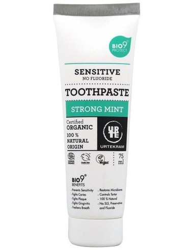 Dentifrico Menta Fuerte 75Ml. Eco Vegan de Urtekram
