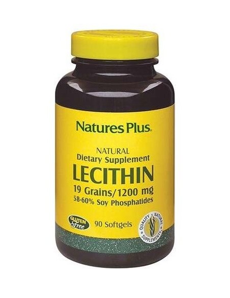 Lecitina Soja 1200 Mg 90  Perlas de Natures Plus