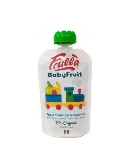 Baby Pure De Manzana Platano Frambuesa 10 Uds X 100 Gr  Bio de Frulla