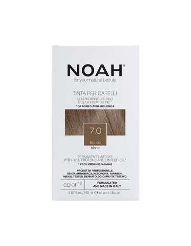 Tinte Capilar Rubio 7.0 140Ml. de Noah