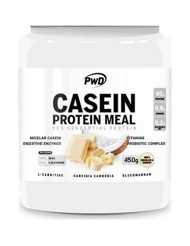 Casein Protein Meal Chocolate Blanco Con Coco 450G Pwd Nutrition