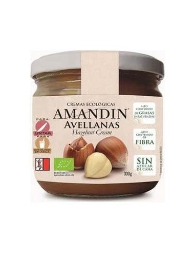 Crema De Avellanas 330Gr. Bio de Amandin