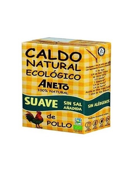 Caldo De Pollo Suave S/Sal Bio 1 L  de Aneto