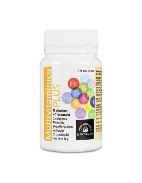 Multivitaminico Plus 60Comp. de El Naturalista