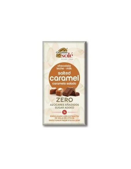 Chocolate Con Leche Caramelo Salado Y Stevia 100Gr de Chocolates Sole