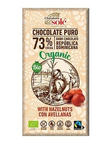Delissies Chocolate Con Almendra Tostada 80Gr. Bio de Chocolates Sole