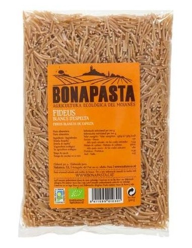 Fideos De Espelta Blancos 500 gramos Eco de Bonapasta