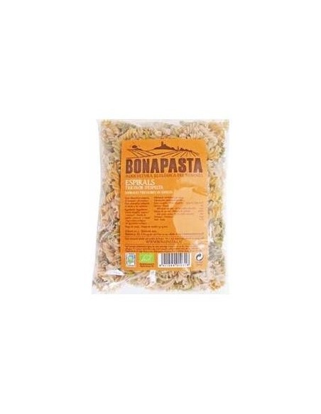 Espirales Tricolor De Espelta 500 gramos Eco de Bonapasta