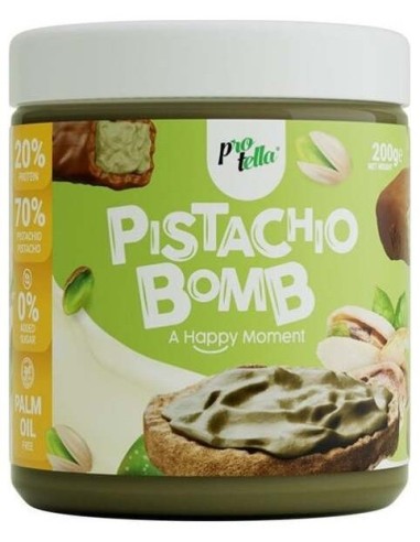Crema Proteica Pistacho Bomb Sin Azucar Añadido 250Gr.. de Protella