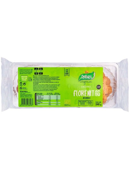 Galletas Florenitas Integrales 240Gr. Bio de Santiveri
