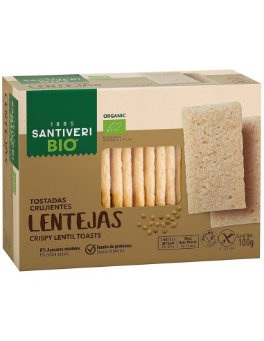 Tostadas Ligeras De Lentejas 100Gr. Bio de Santiveri