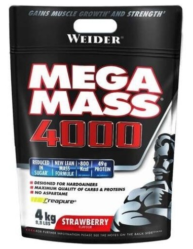 Weider Mega Mass 4000 Fresa 4Kg. de Weider