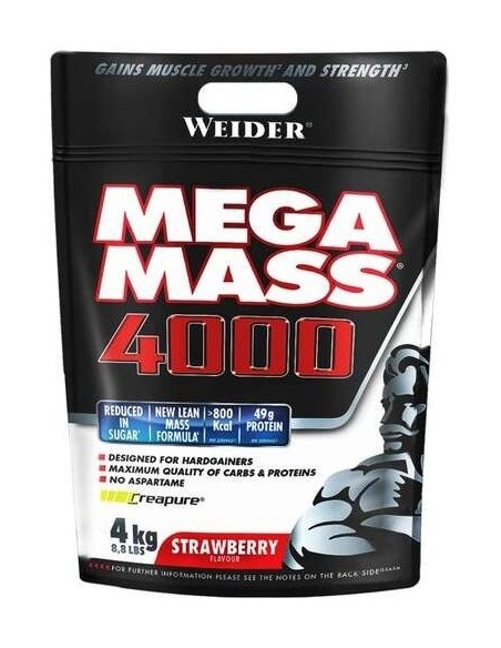 Weider Mega Mass 4000 Fresa 4Kg. de Weider