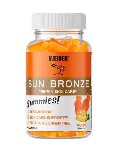 Weider Gummy Sun Bronze 40Gummies de Weider