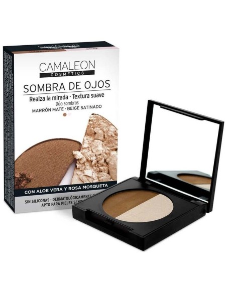 Camaleon Sombra De Ojos Duo Marron-Beige de Camaleon Cosmetics