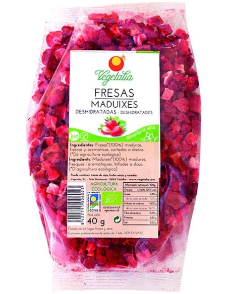 Fresas Liofilizadas 40Gr. de Vegetalia
